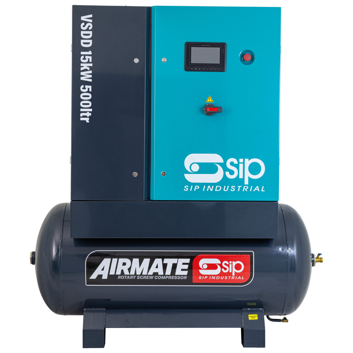 SIP VSDD 15kW 10bar 500ltr 400v Rotary Screw Compressor view 2