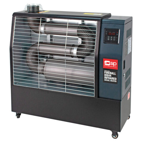 SIP FIREBALL IDX44 Industrial Infrared Diesel Heater with 3pc Flue Kit, SIP-09236A