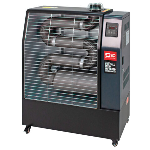 SIP FIREBALL IDX54 Industrial Infrared Diesel Heater with 3pc Flue Kit, SIP-09241A