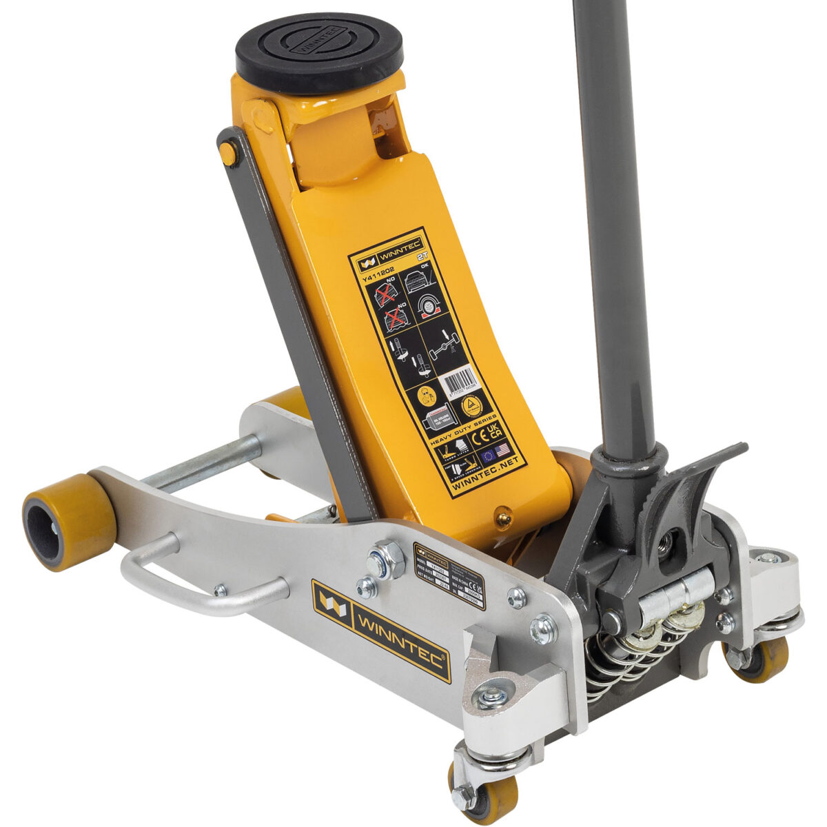 WINNTEC® 2 Ton Aluminium / Steel Trolley Jack, SIP-09707