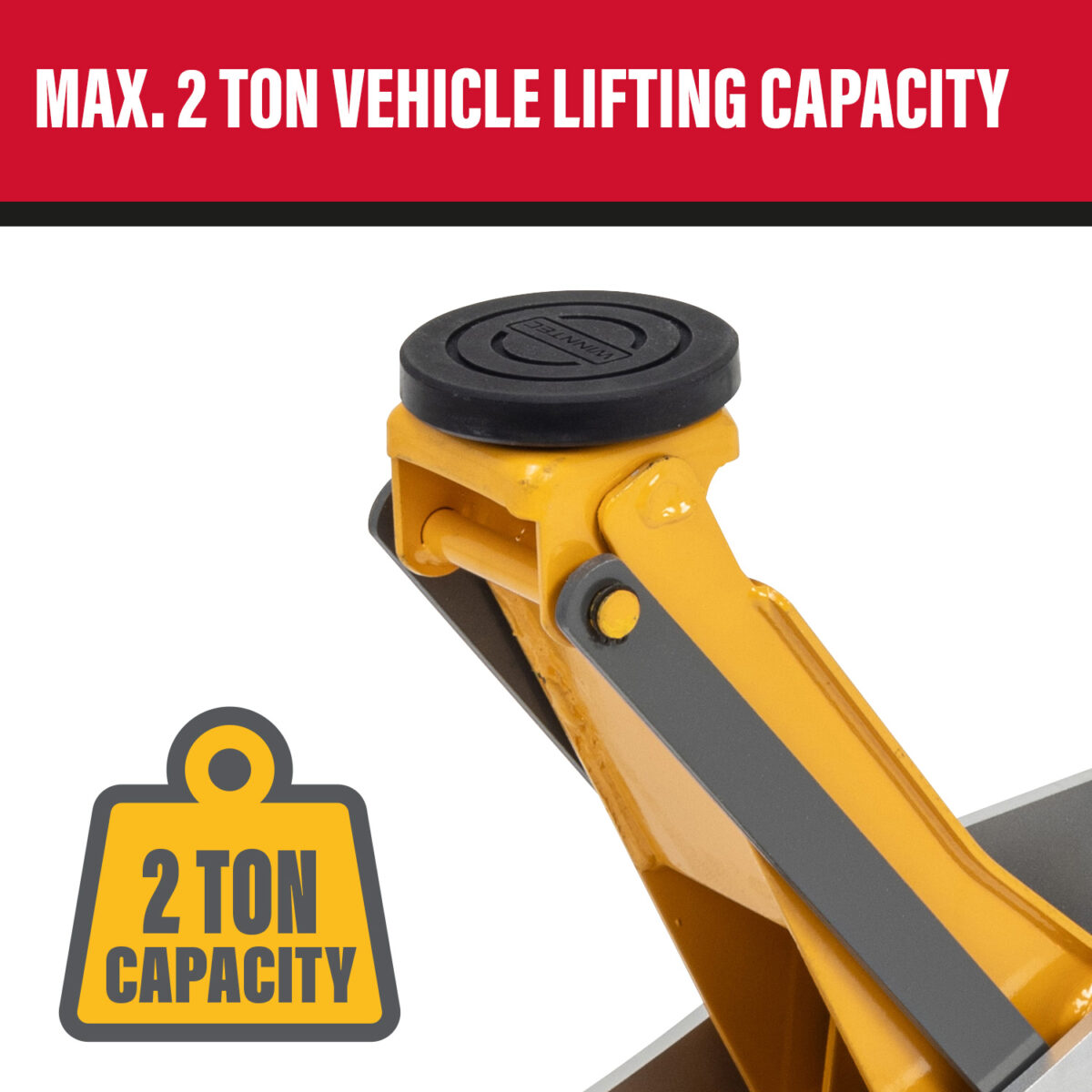 WINNTEC® 2 Ton Aluminium / Steel Trolley Jack view 2